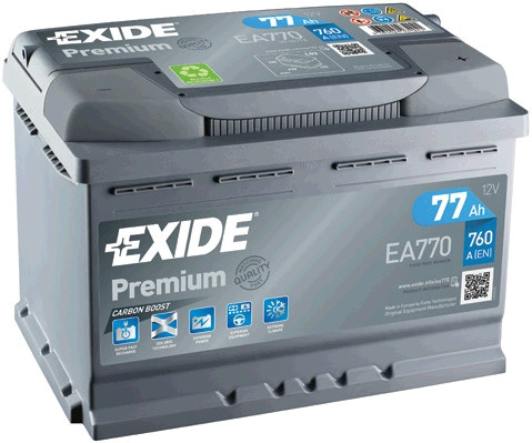 Autobatéria Exide Premium EA770 12V 77Ah 760A | Www.baterky.sk - Obchod ...