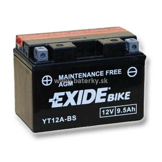 Motobatéria Exide Bike AGM PLUS YT12A-BS 12V 9.5Ah