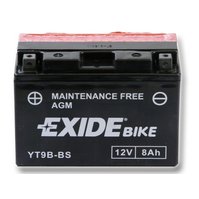 Motobatéria Exide Bike AGM  ET9B-BS 12V 8Ah